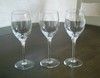 3 ROGASKA RGS 17 CRYSTAL WINE GLASSES 7 3/4 inches high no trim gallery
