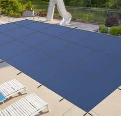Inground Pool Safety Cover 16x32ft – Durable Winter Protection, Blue