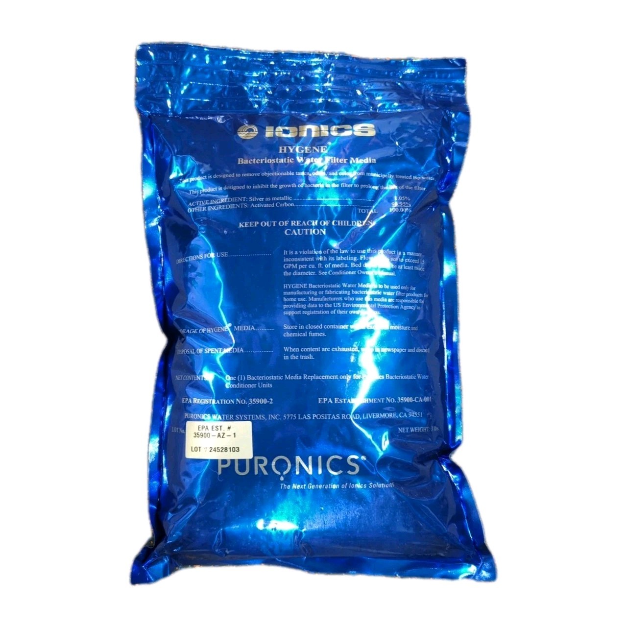 Puronics HYGENE Bacteriostatic Water Media Replacement New Sealed 2024 Lot 24328 gallery
