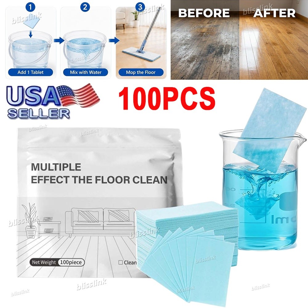 100PCS Multi-surface Floor Cleaning Tablets, Multiple Effect the floors Clean US gallery