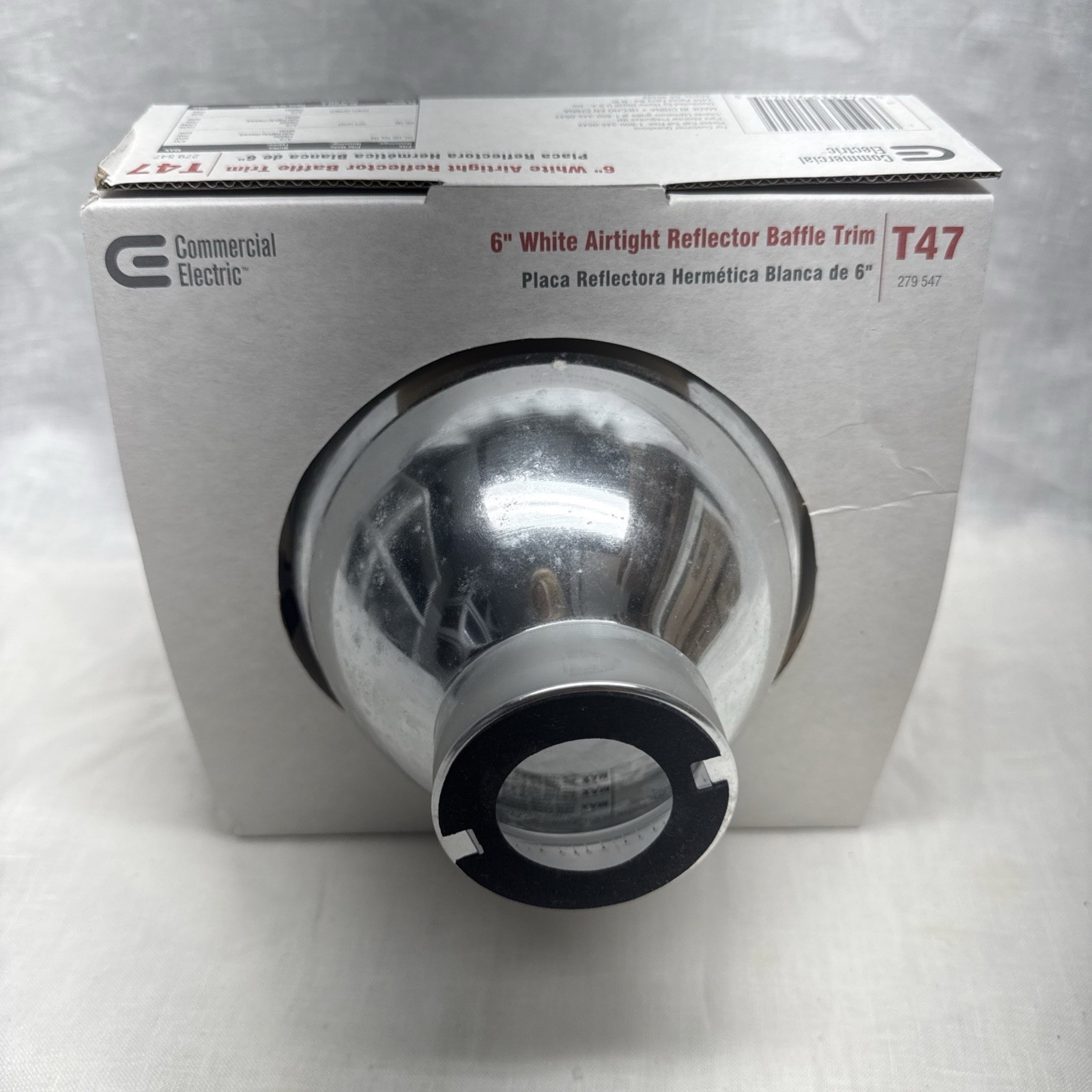 Commercial Electric 6" Recessed Light Trim T47 New in Box gallery