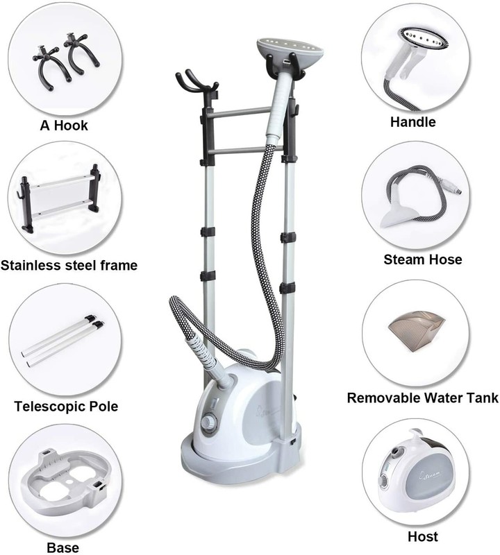 PowCube Garment Steamer,Standing Clothes Steamer with Clothes Hanger gallery