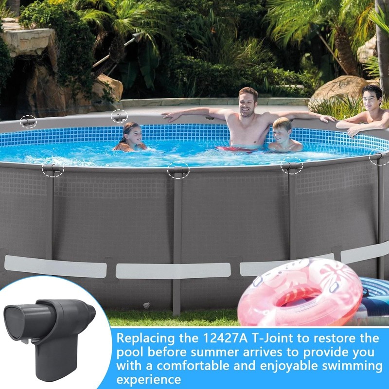 T-Joint Replacement for 15ft-24ft Intex Above Ground Pool - 2PCS, Fits Leg & Bea gallery