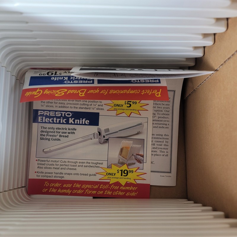 Presto Bread Slicing Guide Model 08615 with Owners Manual New Open Box Complete gallery