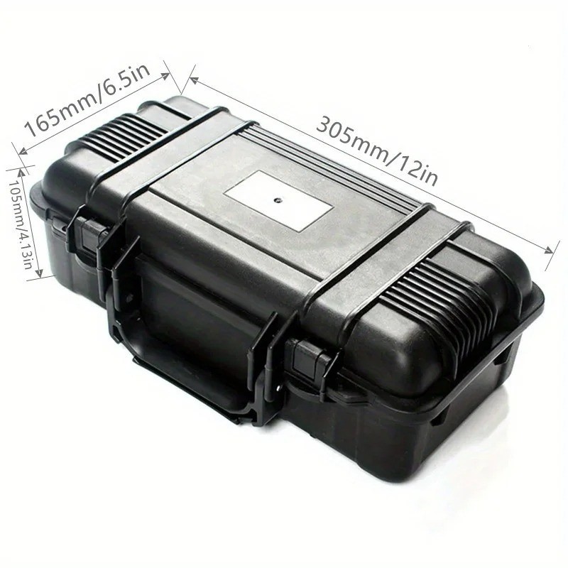 6 Sizes Black Hard Shell PP Toolbox Shockproof Portable Tool Storage Case gallery