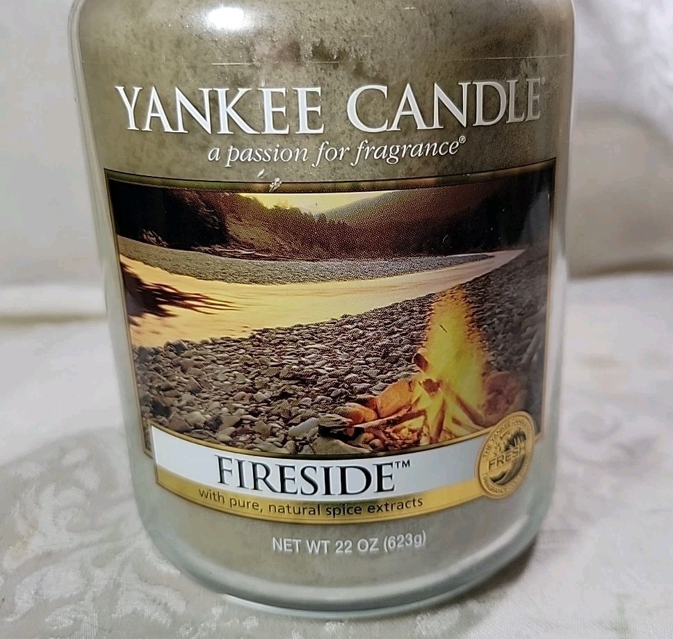 Yankee Candle Fireside Large Jar - Classic Label - NEW HTF gallery