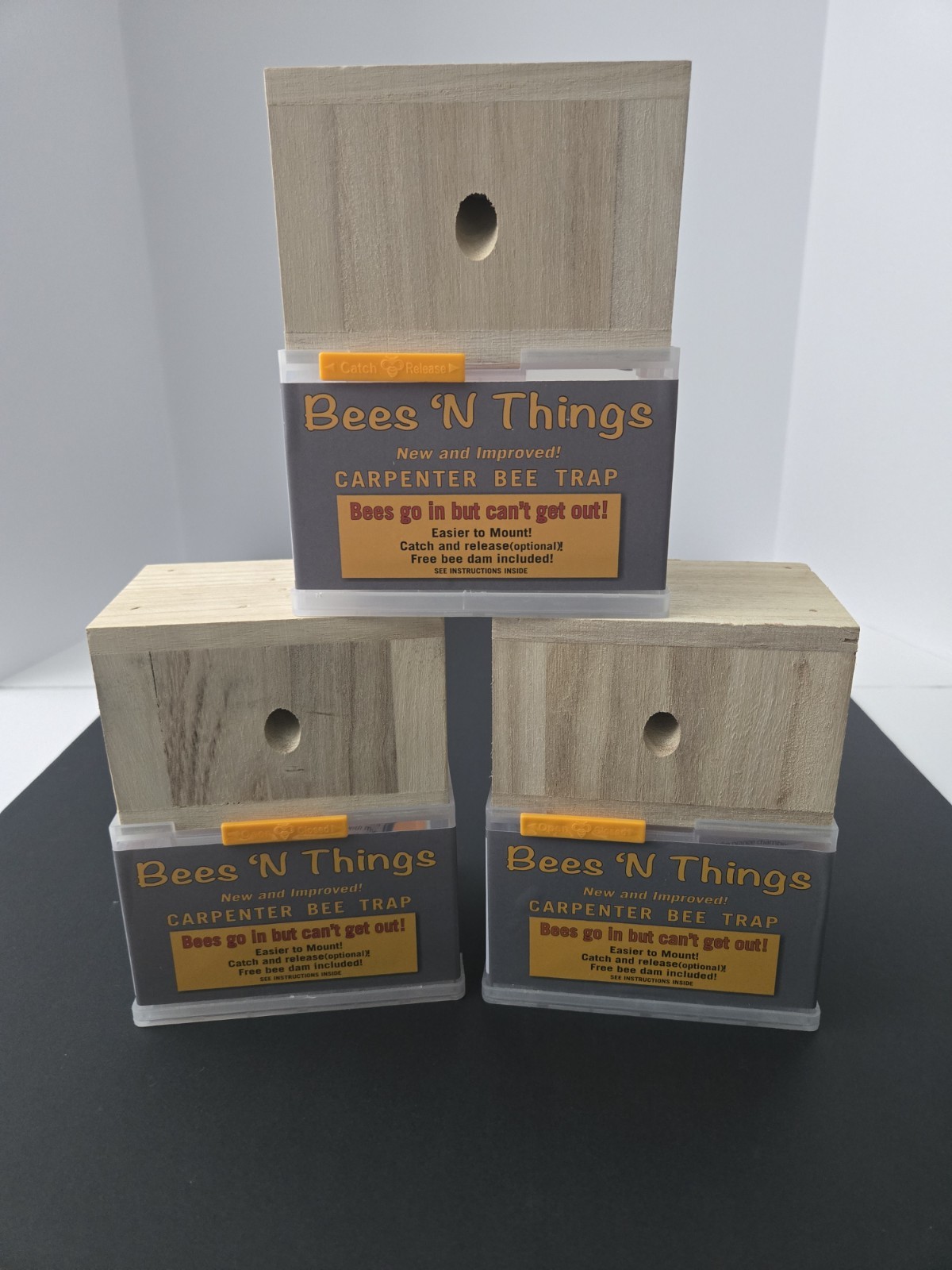 Bees 'N Things Outdoor Hanging Carpenter Bee Trap. Lot Of 3 gallery