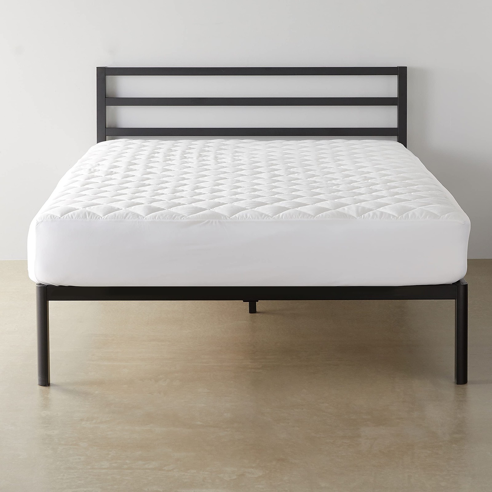 Queen Mattress Topper Pad Hypoallergenic Quilted Plush 18 Inch Deep White gallery