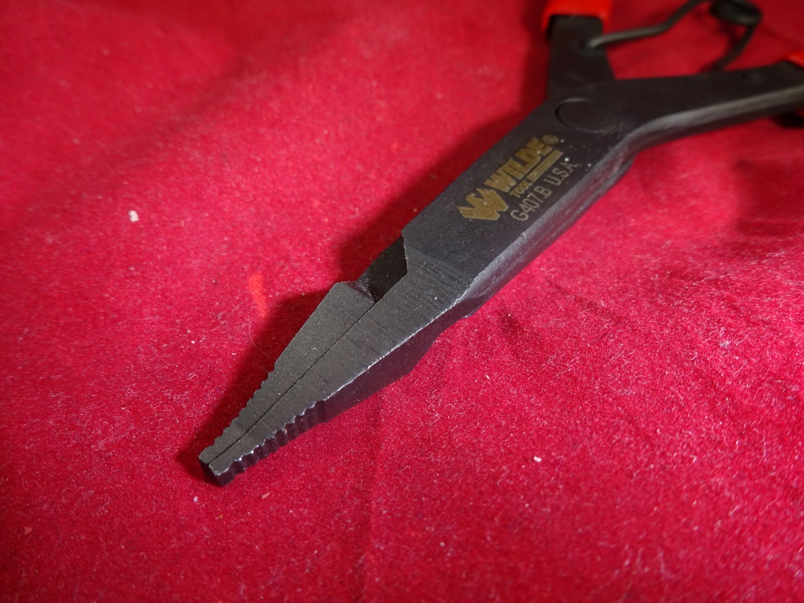 Wilde Tool G407.B Straight Black 9" Lock Ring Pliers External Snap Retaining gallery