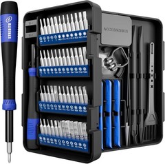 STREBITO Small Precision Screwdriver Set 64-piece with Torx, Triwing, Pentalobe,
