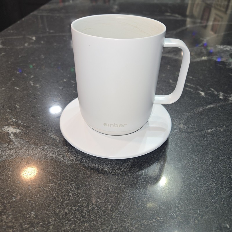 Ember Temperature Control Smart Mug White 10oz CM17 & charging Base gallery