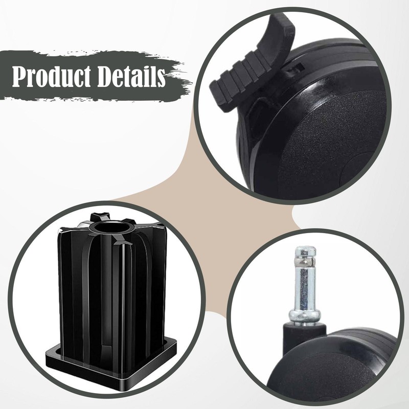 2Pcs Locking Casters BBQ Grill Part 70360 Hiking Porch Camping Barbecue gallery