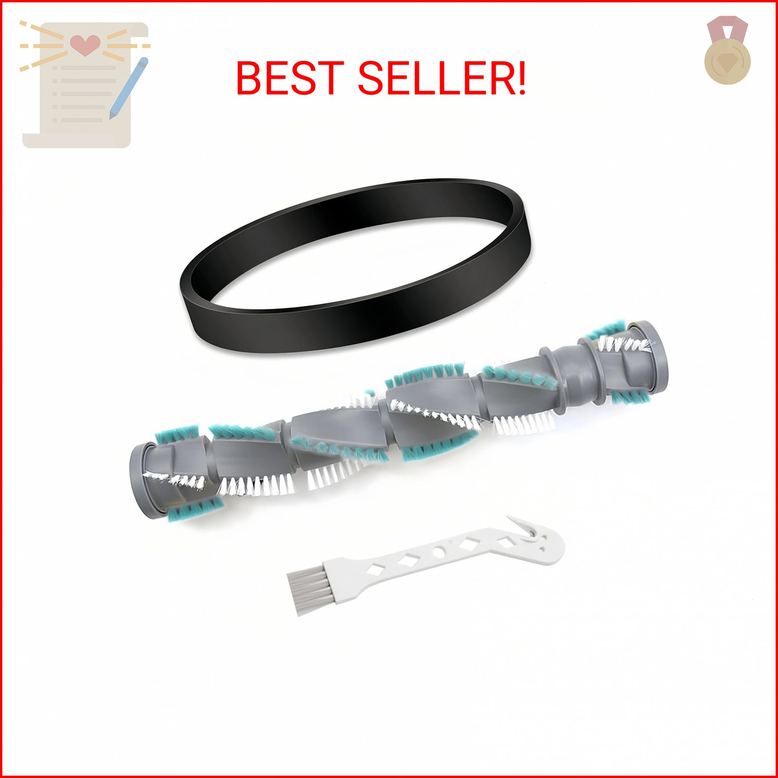 JEDELEOS Brush Roll Belt Replacement for Bissell PowerForce Helix 3313 3313U and gallery