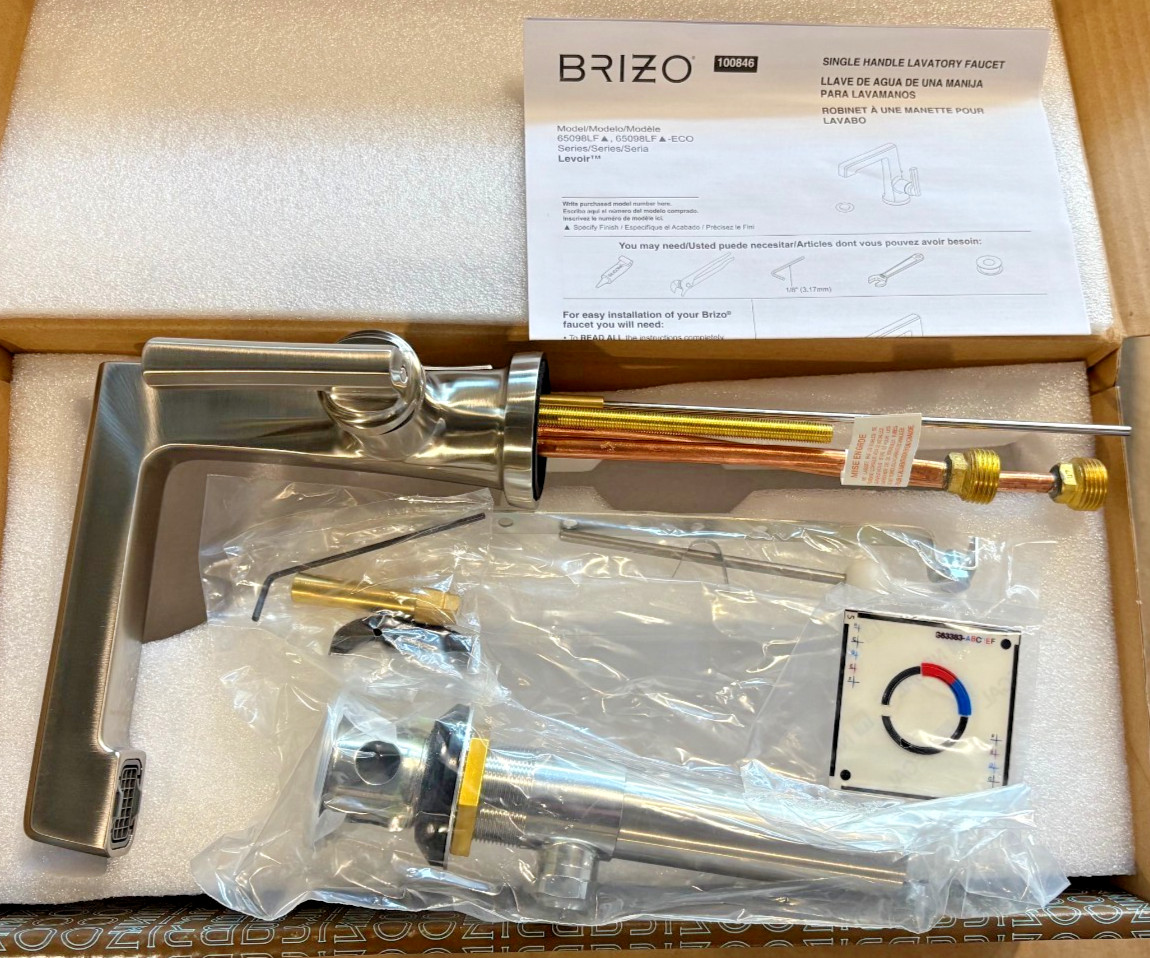 Brizo Single-Handle Bathroom Sink Faucet, Water Conservation, in NICKEL, New! gallery