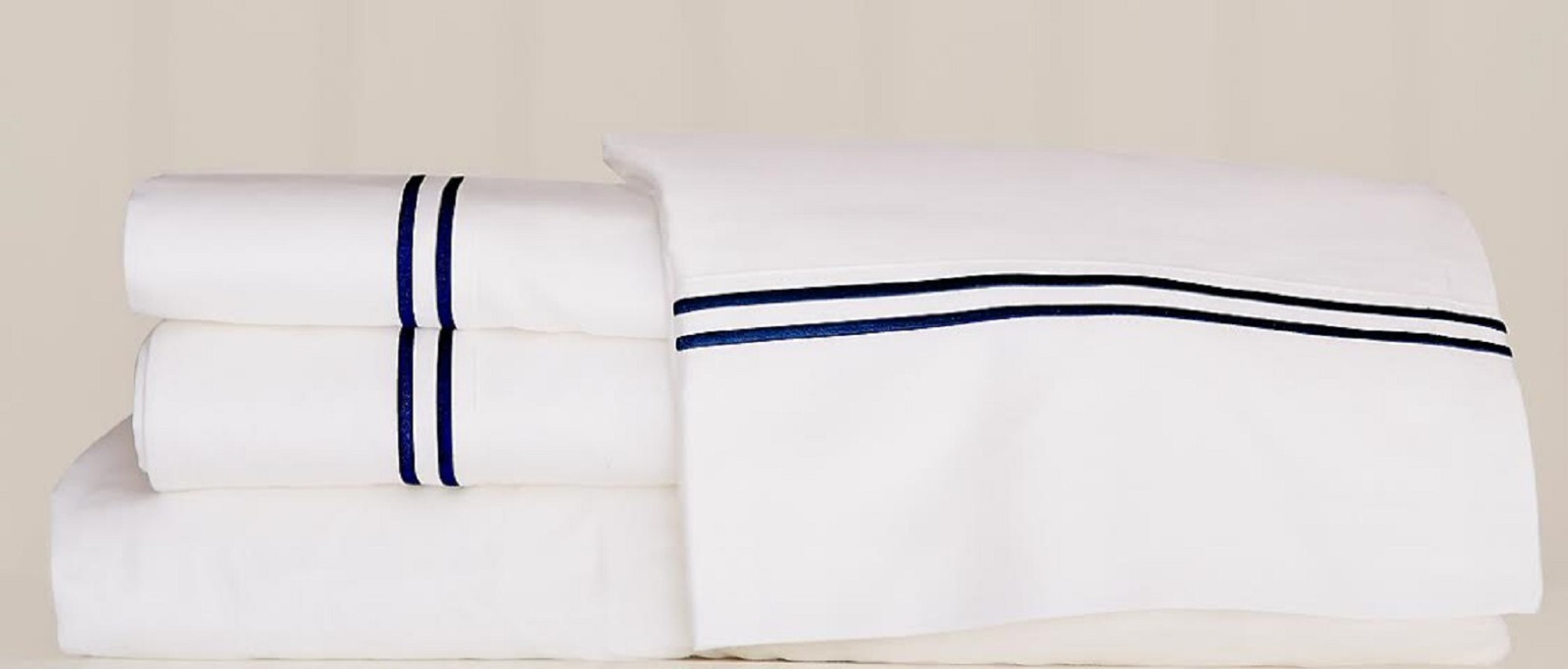 Hamptons 300 Thread Count 100% Egyptian Cotton 4 pcs Queen Size bed sheet set gallery