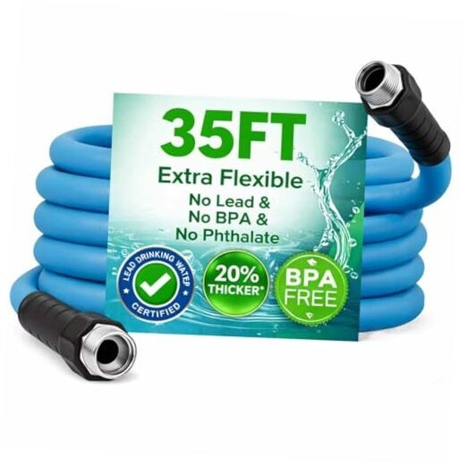 AAIN RV Drinking Water Hose with Storage Bag, 5/8" Lead-Free Drinking 35 FT gallery