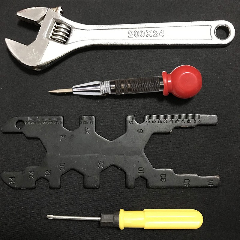 Super Strong Automatic Centre Punch Adjustable Spring Loaded Metal Drill TooL gallery