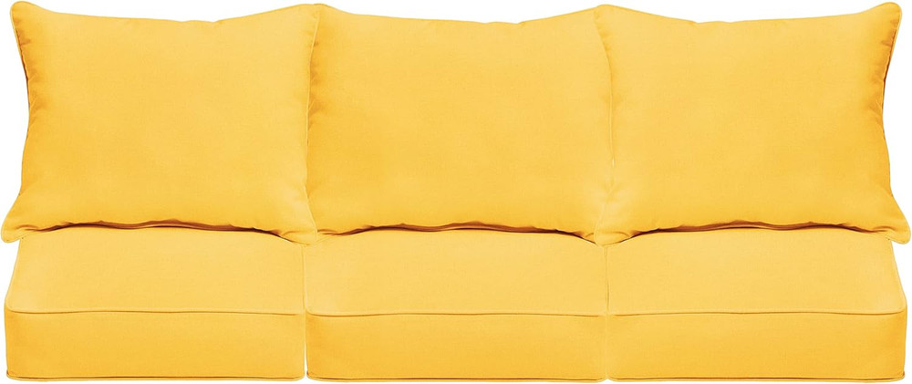 Trupedic X Sunbrella - Deep Seating Sofa Pillow and Cushion Set, 23 in X 25 in X