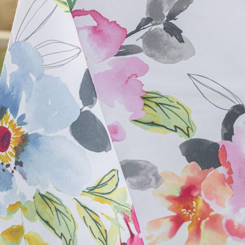 Spillproof Spring/Summer Durable Heavyweight Fabric Indoor Outdoor Tablecloth, gallery
