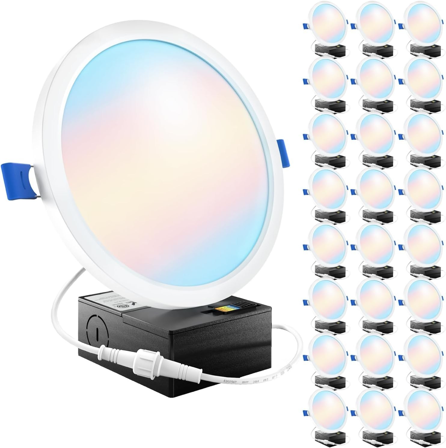 Sunco 24 Pack 6 Inch LED Canless Recessed Lighting, Slim Surface Mount Ceiling L gallery