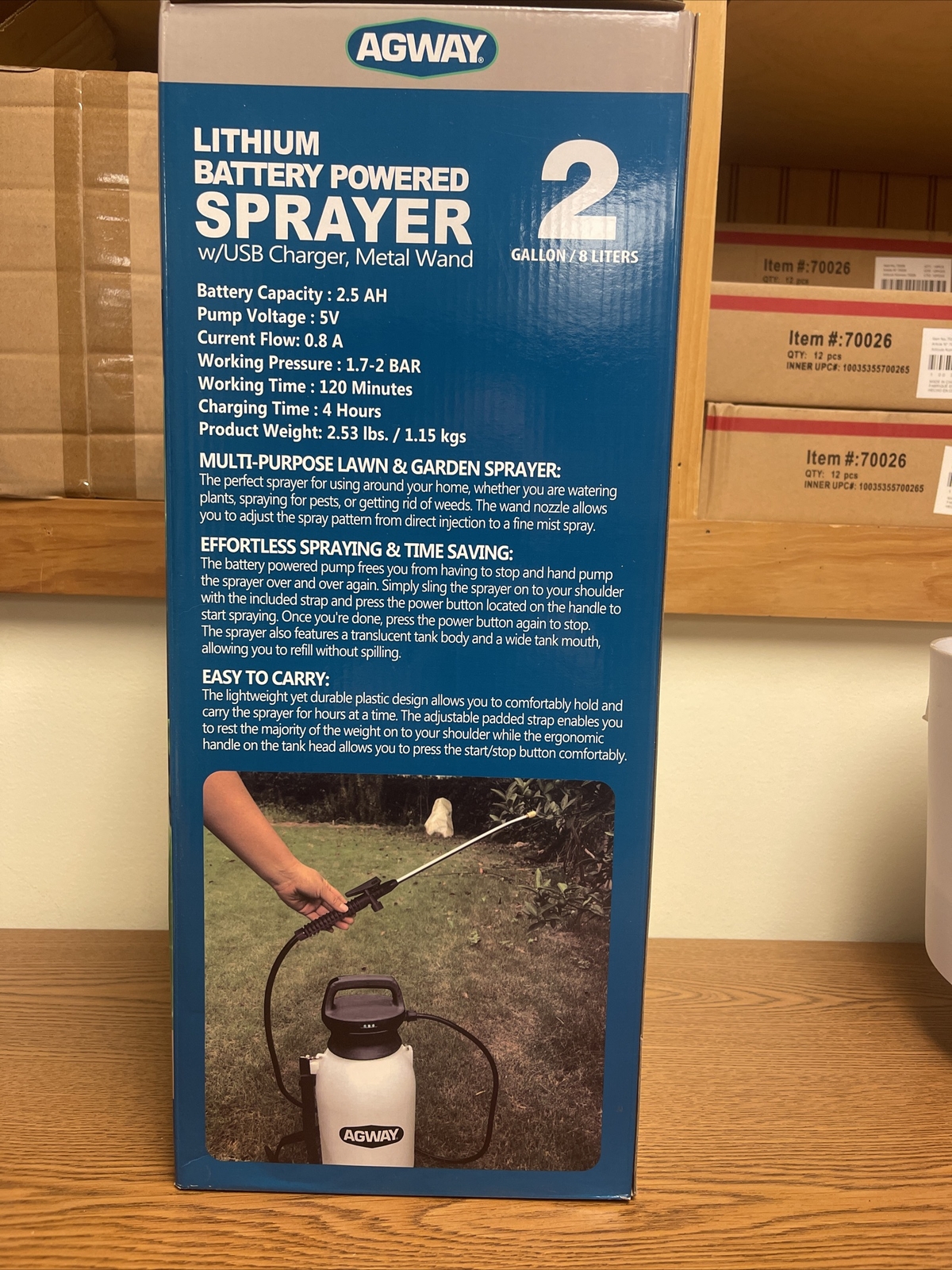 Agway 2 Gallon Lithium Battery Powered Sprayer MFG by Centurion gallery