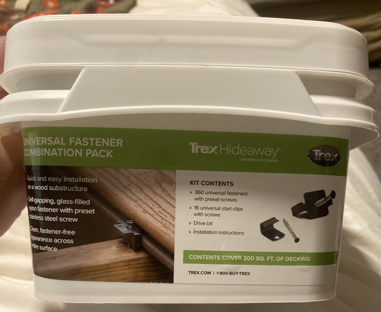 Trex UNIVCOMBOCLIP200 Hidden Fasteners - 360 Count gallery