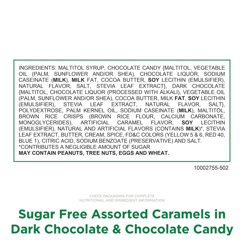 RUSSELL STOVER Sugar Free Assorted Caramels in Chocolate Candy, 15.3 oz. bag gallery