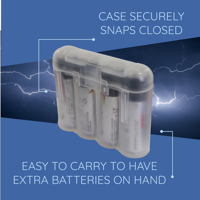 Six (6) EBC Battery AA AAA Clear Plastic Battery Storage Case Holder Box US Ship gallery