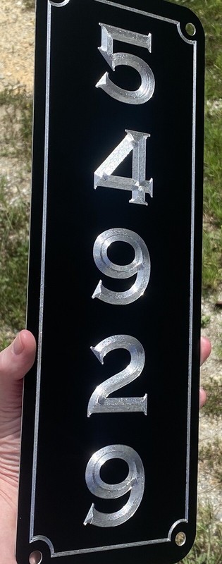 Double Sided Custom House Home Number Street Address Metal 5x14 Sign gallery