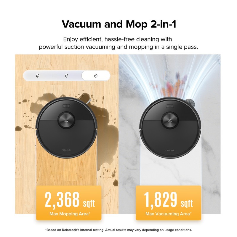 Roborock Q7 M5+ Self-Empty Robot Vacuum Cleaner, 10000Pa - Certified Refurbished gallery