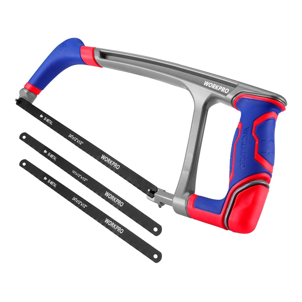 12" Adjustable Hand Saw Heavy Duty Hacksaw Extra 2PCS Saw Blades 45/90° Hack Saw gallery