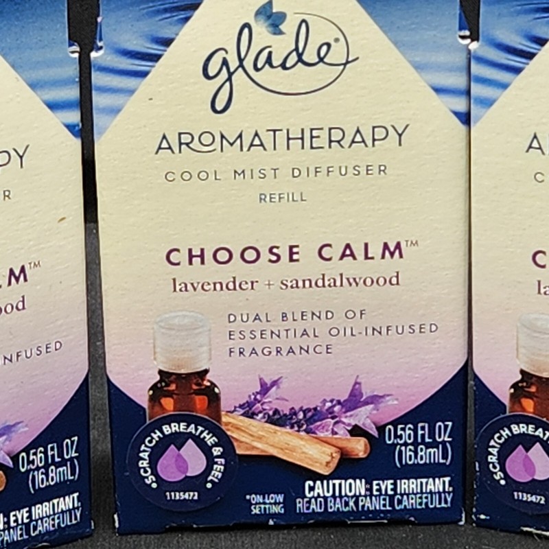 3 Glade Cool Mist Diffuser Oil Refill Choose Calm Lavender + Sandalwood 0.56 New gallery