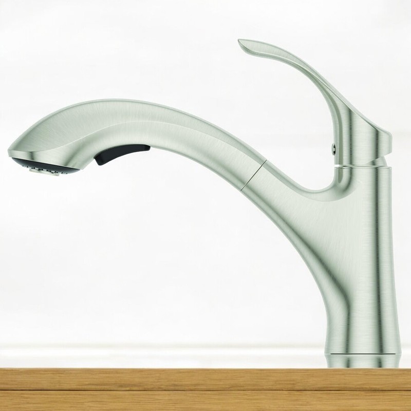 Pfister Corvo Single Handle Pull Out Stainless Kitchen Faucet Home Remodel DIY gallery