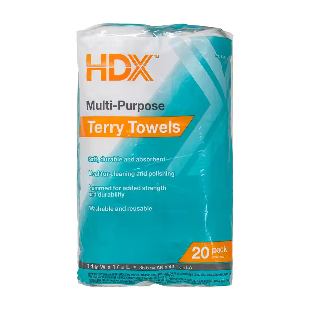 14 In. X 17 In. Multi-Purpose Terry Towel (20-Pack) gallery