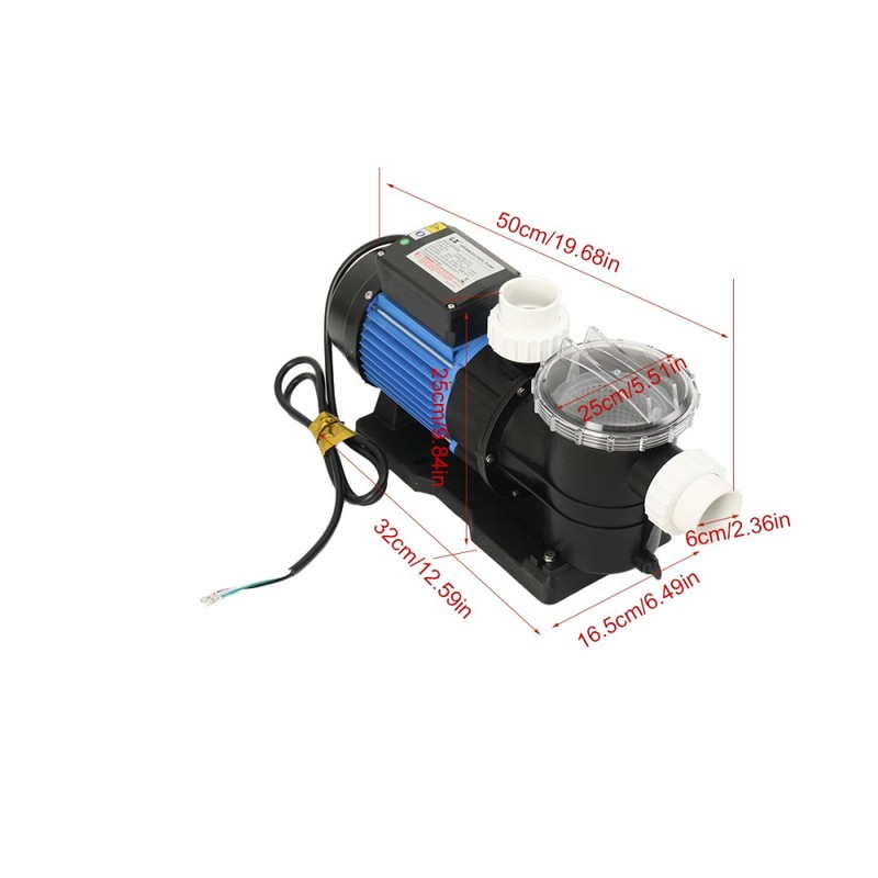 Swimming Pool Circulating Pump Filtration Pump Fish Pond Surface Water Pump 900W gallery