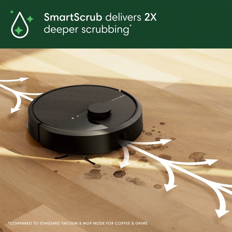 iRobot - Roomba Plus 405 (G185) Combo Robot Vacuum & Mop + AutoWash Dock - Black gallery
