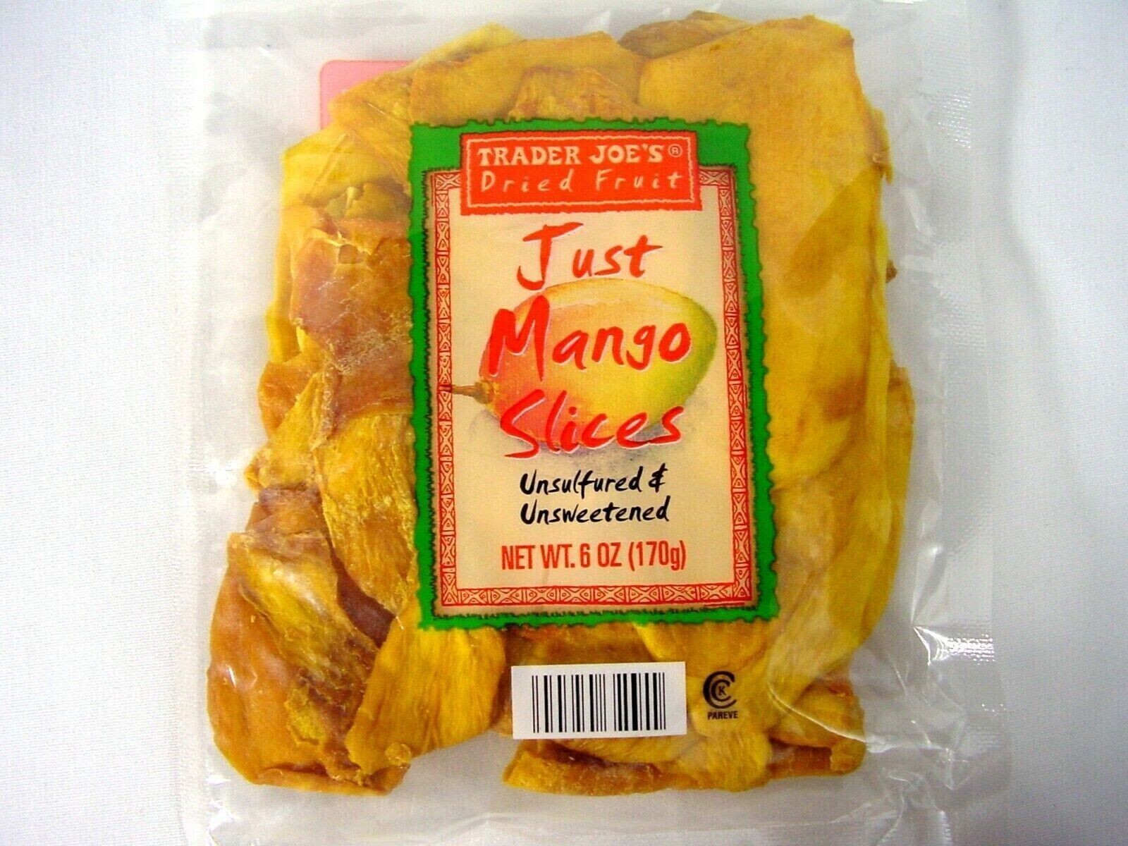 4 Packs Trader Joe's Dried Fruit Just Mango Slices 6 oz Each Pack gallery