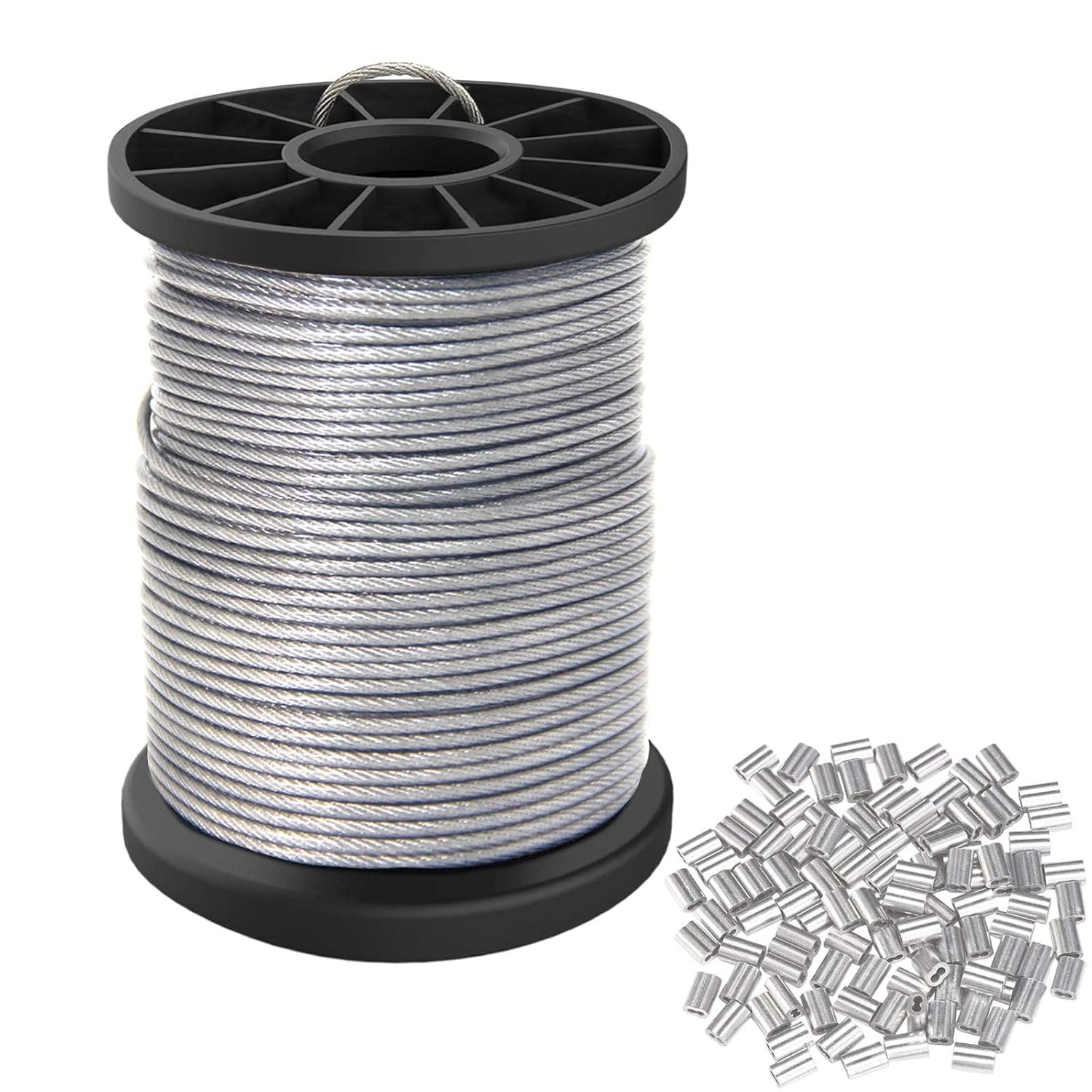 Vinyl Coated Picture Hanging Wire 1.5mm Up to 150lbs,100 Feet(30.5M) Stainles... gallery