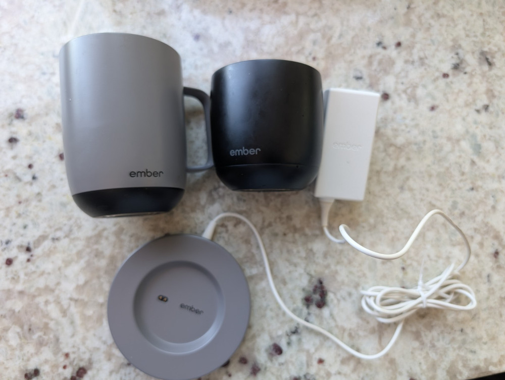 TWO Ember Temperature Control Smart Mug 2, 14 Oz, 6Oz Heated Coffee Mug