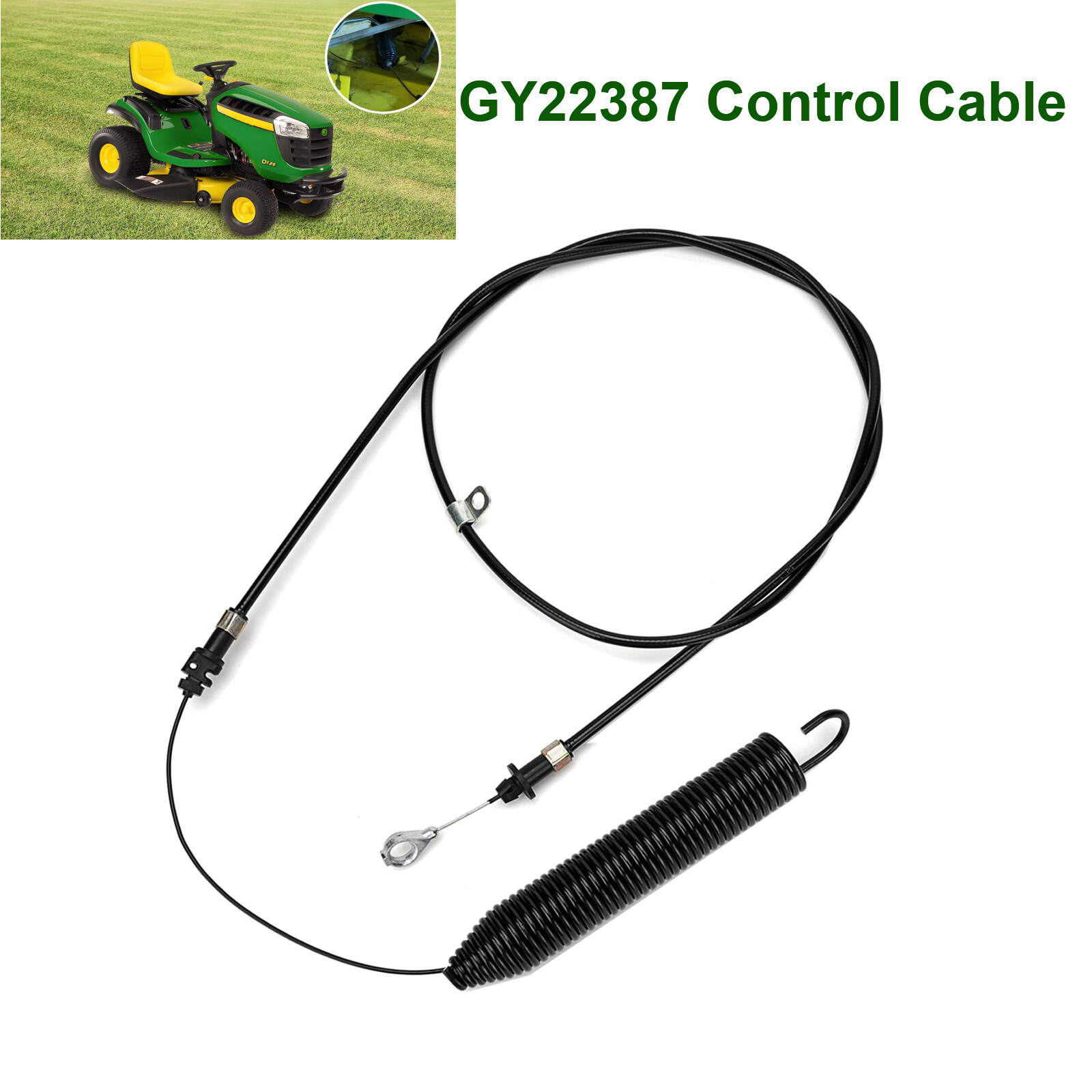 PTO Control Cable Fit John Deere GY22387 E100 E110 E130 D110 D130 X105 X125 X126 gallery