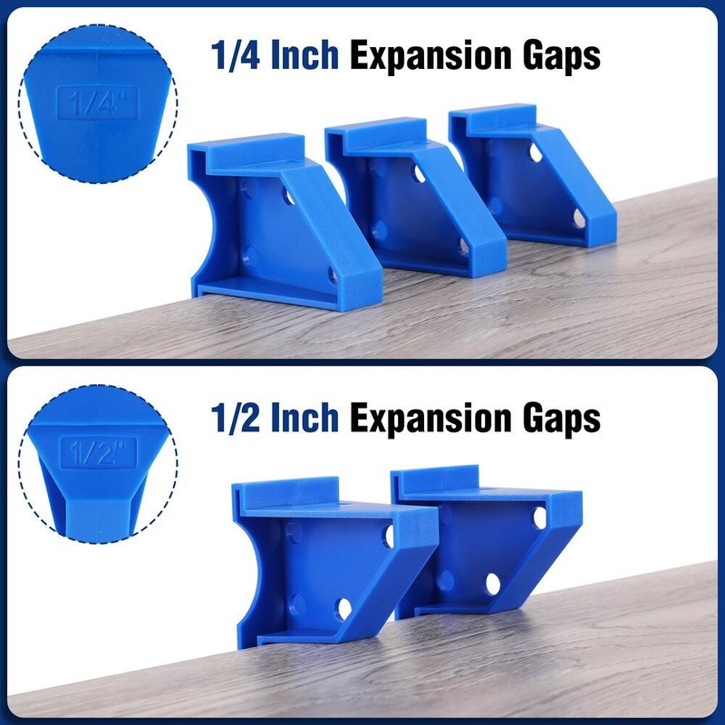 WORKPRO 40-Pack Floor Spacers 2 in 1 Laminate Flooring Spacers Wood Install Tool gallery