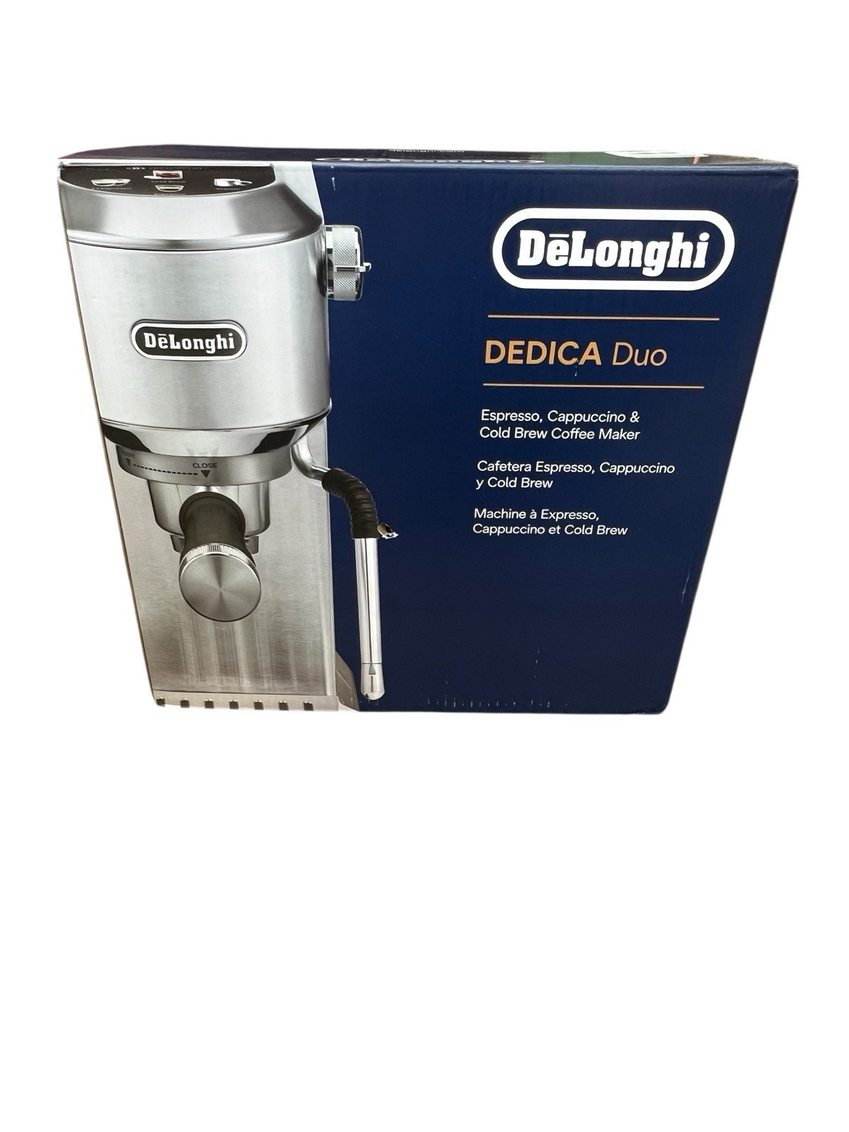 DeLonghi Dedica Duo EC890M Espresso Machine Cold Brew Coffee Maker New In Box gallery