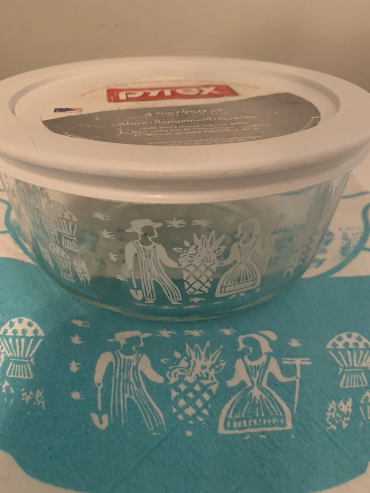 1/Pyrex, Limited Edition Butter Print Glass Storage with Lid HTF Discontinued gallery