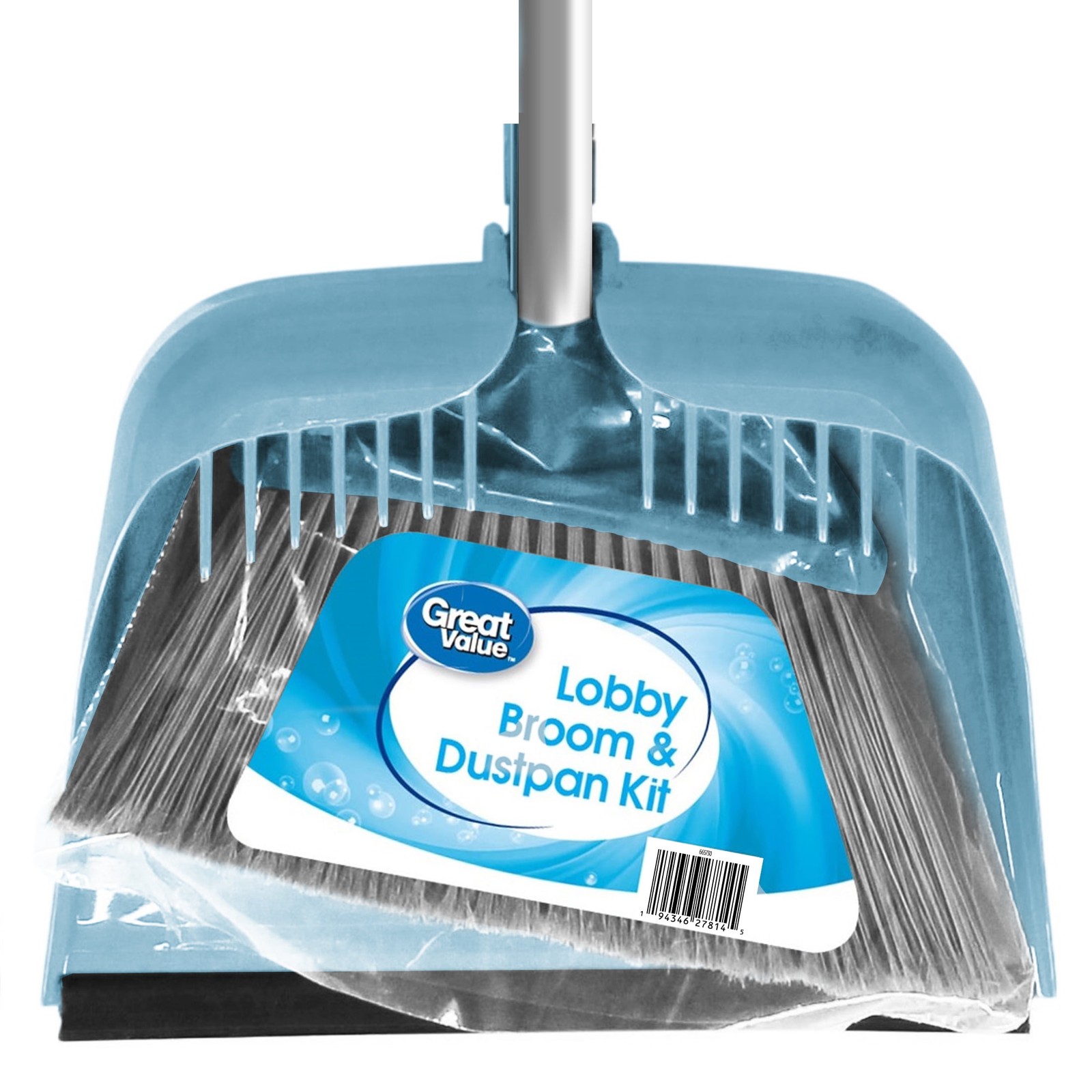Lobby Broom and Dustpan Set Blue 2.75 x 11.81 x 41 Inches Commercial Cleaning gallery