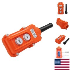 Rainproof Up-Down Push Button Switch Control Station for Hoists – 5A, 250/500V