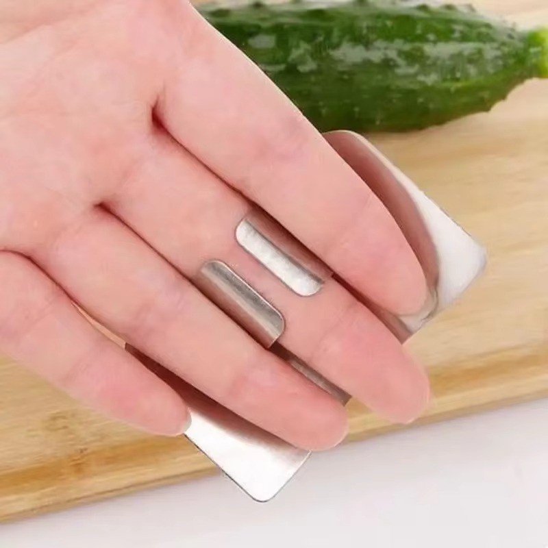 Stainless Steel Finger Protector Vegetable Cutting Finger Guards and Hand Guards gallery