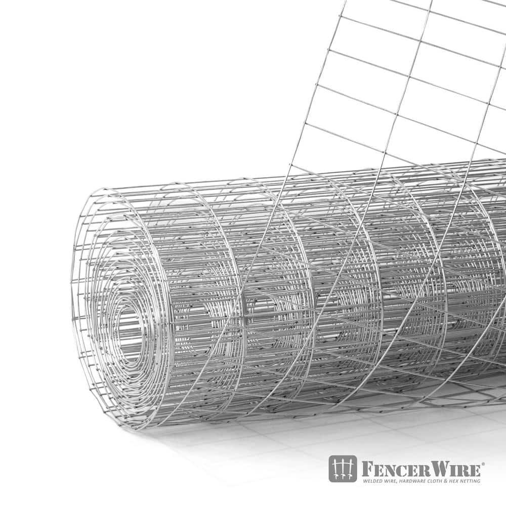 Welded Wire Fence Roll Galvanized Steel 2x4 Mesh 12.5 Gauge 2x50 ft Heavy Duty gallery