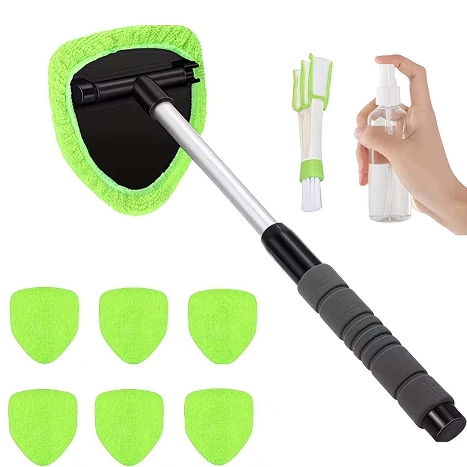 Windshield Cleaning Tool Kit Car Window Glass Wiper Cleaner Brush Pad Extendable gallery
