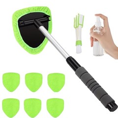 Windshield Cleaning Tool Kit Car Window Glass Wiper Cleaner Brush Pad Extendable