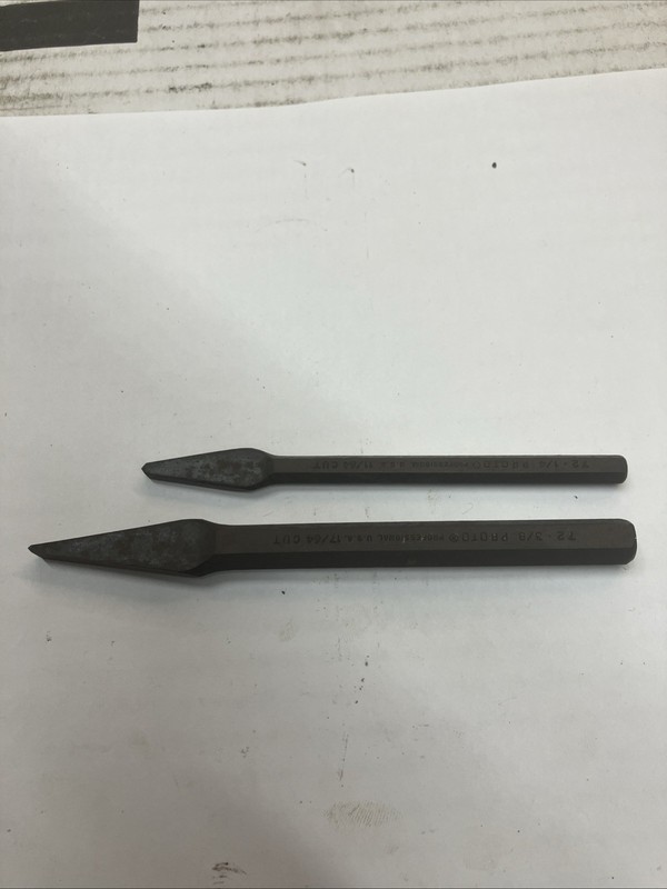 Proto Professional Cold Chisel 72 3/8 17/64 And 11/64 Cut Made in USA gallery